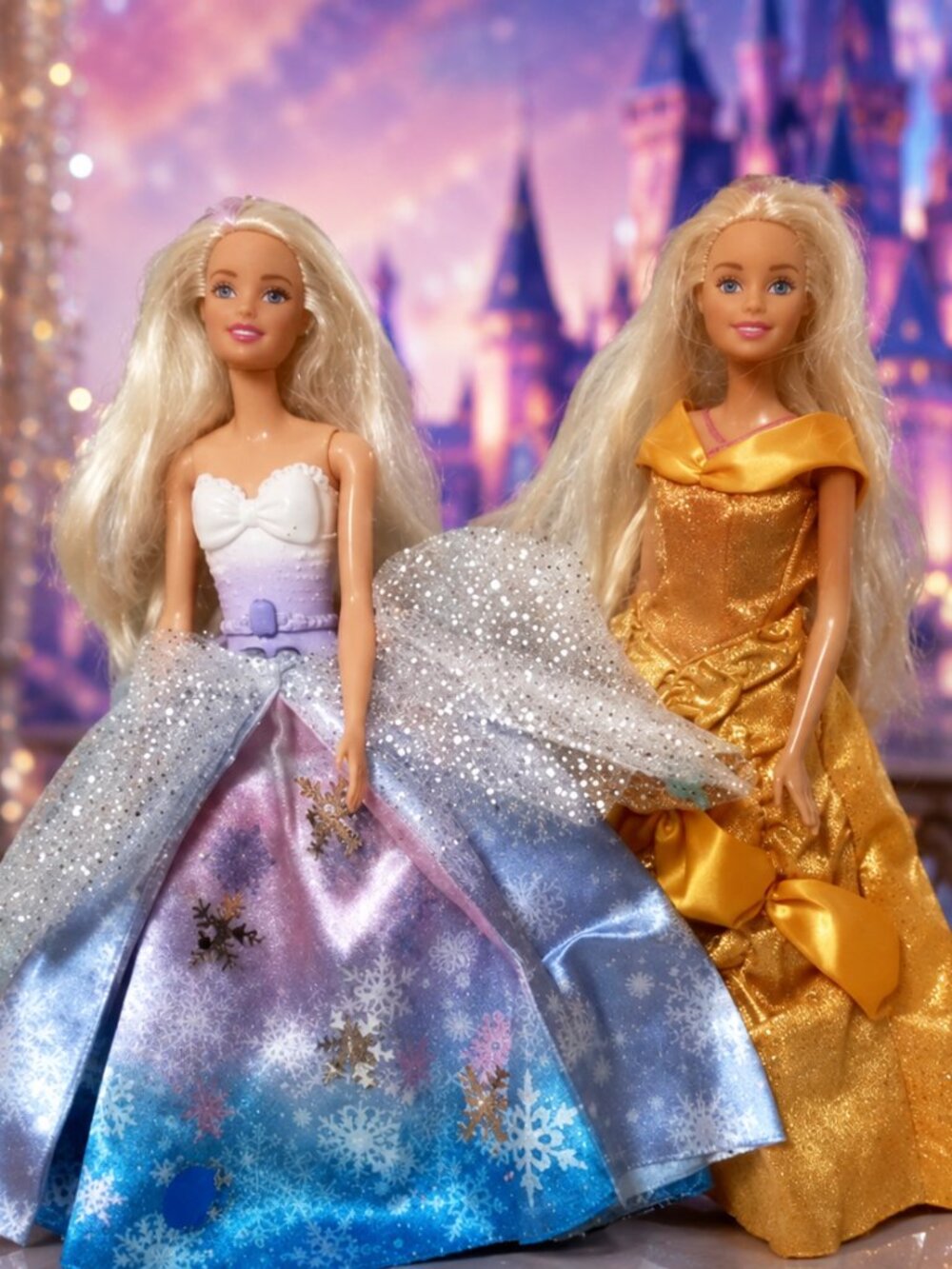 Lot of 2 Barbie Dolls Endless Hair & Dreamtopia Princess Fashion Dolls Mattel